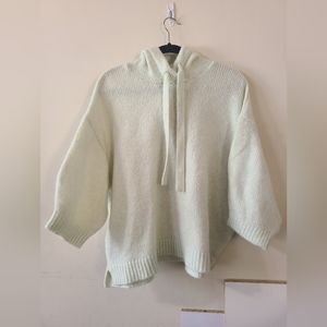 H&M Knitted drop shoulder hoodie sweatshirt